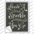 Leave A Little Sparkle Novelty Rectangle Sticker Decal