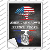 American Grown French Roots Novelty Rectangle Sticker Decal