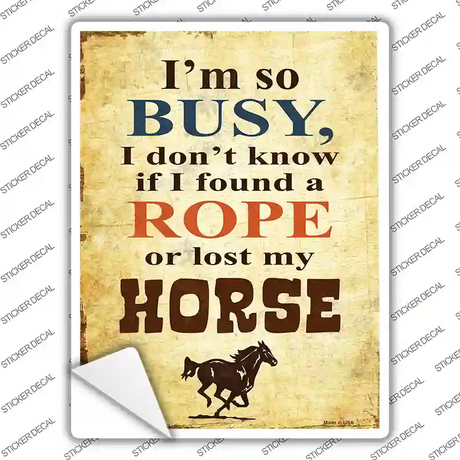Im So Busy Novelty Rectangle Sticker Decal