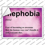 Mephobia Novelty Rectangle Sticker Decal