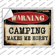 Camping Novelty Rectangle Sticker Decal