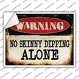 No Skinny Dipping Novelty Rectangle Sticker Decal Small