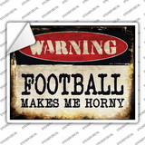 Football Novelty Rectangle Sticker Decal Small