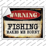 Fishing Novelty Rectangle Sticker Decal Small