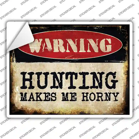 Hunting Novelty Rectangle Sticker Decal Small