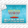 Shalom Novelty Rectangle Sticker Decal Small