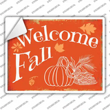 Welcome Fall Novelty Rectangle Sticker Decal Small