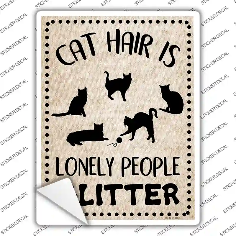 Lonely People Novelty Rectangle Sticker Decal