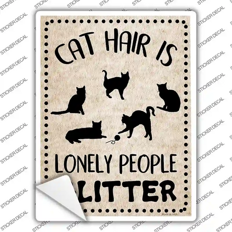 Lonely People Novelty Rectangle Sticker Decal