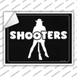 Shooters Novelty Rectangle Sticker Decal Small