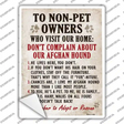 Non-Pet Owners Afghan Hound Novelty Rectangle Sticker Decal Small