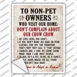 Non-Pet Owners Chow Chow Novelty Rectangle Sticker Decal Small