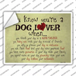 Dog Lover Great Talker Novelty Rectangle Sticker Decal Small