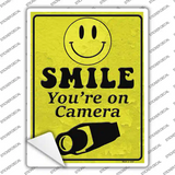 Smile Youre On Camera Novelty Rectangle Sticker Decal