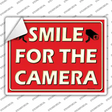 Smile For The Camera Novelty Rectangle Sticker Decal
