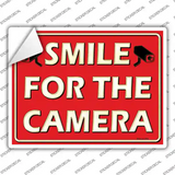 Smile For The Camera Novelty Rectangle Sticker Decal