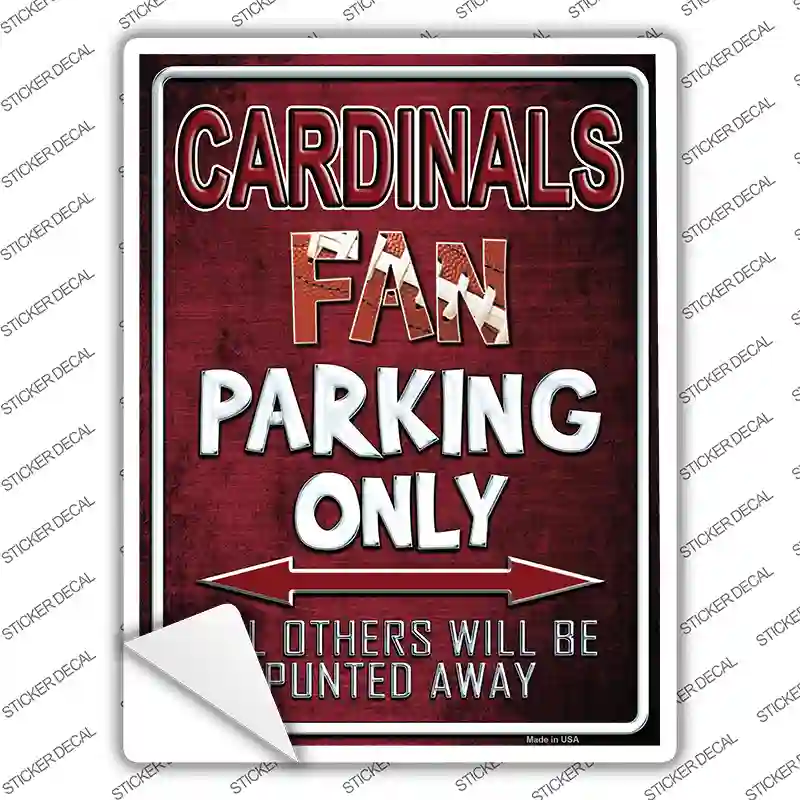 Cardinals Novelty Rectangle Sticker Decal