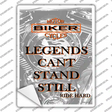 Legends Novelty Rectangle Sticker Decal Small