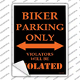 Biker Only Novelty Rectangle Sticker Decal Small