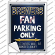 Brewers Novelty Rectangle Sticker Decal Small