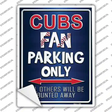 Cubs Novelty Rectangle Sticker Decal Small