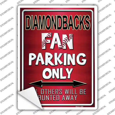 Diamondbacks Novelty Rectangle Sticker Decal