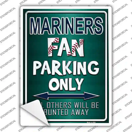 Mariners Novelty Rectangle Sticker Decal Small