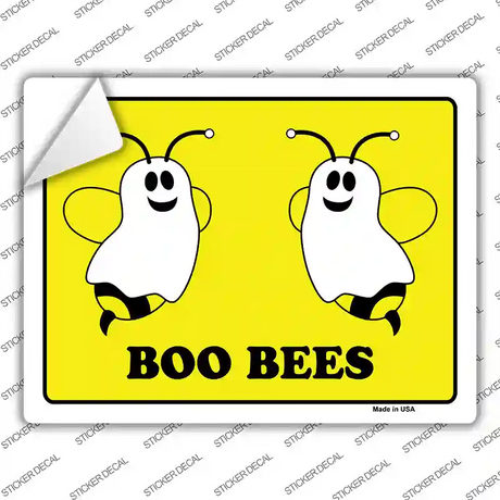 Boo Bees Novelty Rectangle Sticker Decal Small