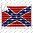 Confederate Flag Novelty Rectangle Sticker Decal Small