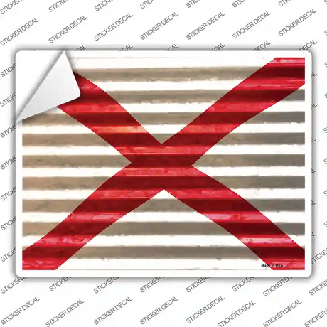 Alabama Flag Novelty Rectangle Sticker Decal Small