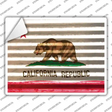 California Flag Novelty Rectangle Sticker Decal Small