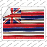 Hawaii Flag Novelty Rectangle Sticker Decal Small