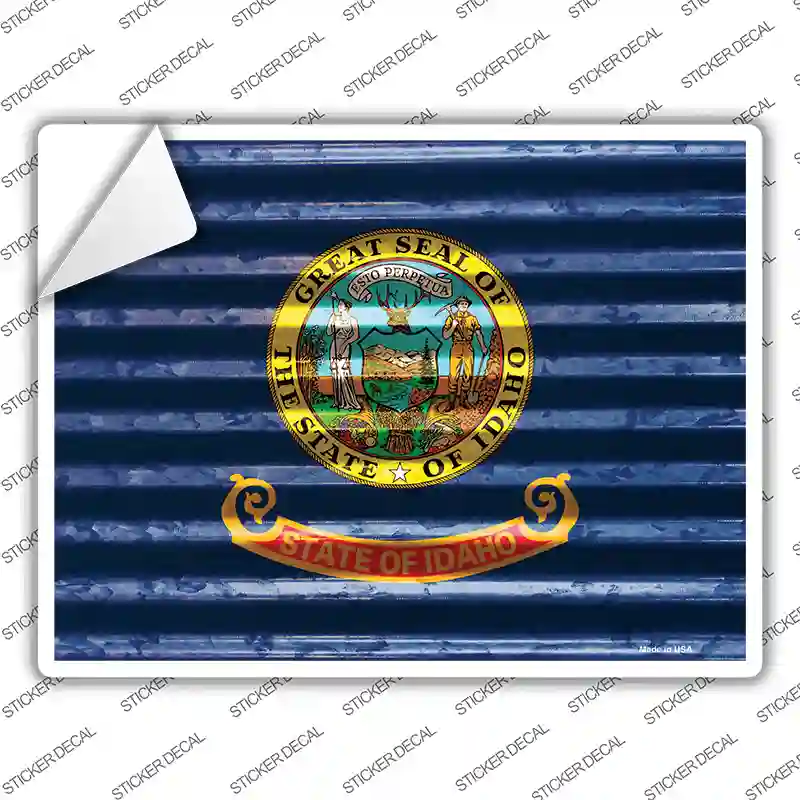 Idaho Flag Novelty Rectangle Sticker Decal Small