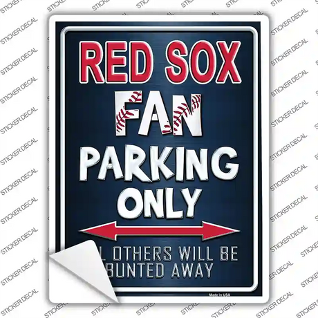 Red Sox Novelty Rectangle Sticker Decal Small