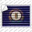 Kentucky Flag Novelty Rectangle Sticker Decal Small