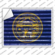 Nebraska Flag Novelty Rectangle Sticker Decal Small