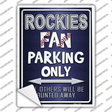 Rockies Novelty Rectangle Sticker Decal Small