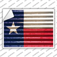 Texas Flag Novelty Rectangle Sticker Decal Small