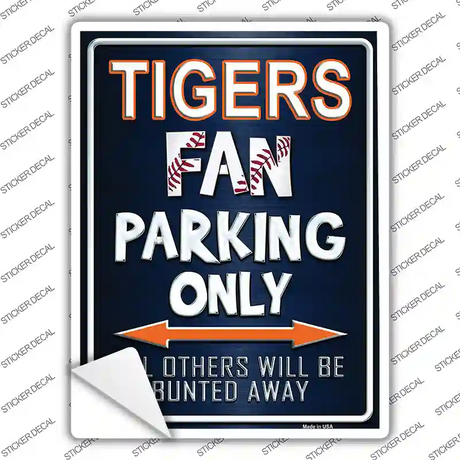 Tigers Novelty Rectangle Sticker Decal Small