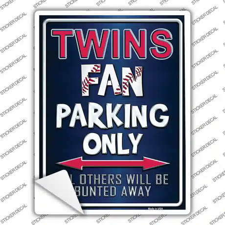 Twins Novelty Rectangle Sticker Decal Small