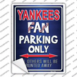 Yankees Novelty Rectangle Sticker Decal Small