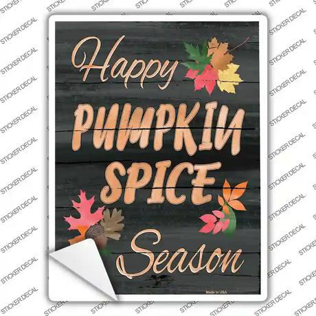 Pumpkin Spice Season Novelty Rectangle Sticker Decal Small