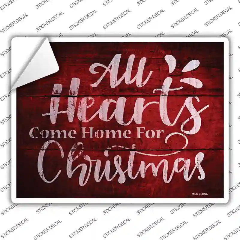 Come Home For Christmas Novelty Rectangle Sticker Decal Small