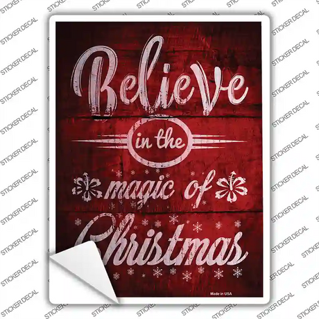 Magic of Christmas Novelty Rectangle Sticker Decal Small