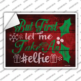 Take An Elfie Novelty Rectangle Sticker Decal Small