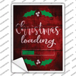 Christmas Loading Novelty Rectangle Sticker Decal Small