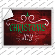 Christmas Joy Novelty Rectangle Sticker Decal Small