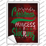 Princess Stocking Novelty Rectangle Sticker Decal Small