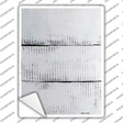 White Blank Wood Novelty Rectangle Sticker Decal