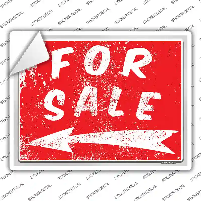For Sale to the Left Novelty Rectangle Sticker Decal